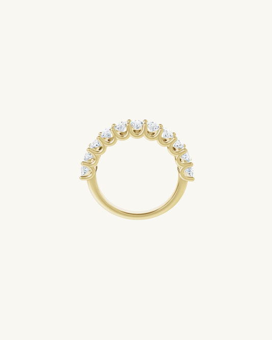 Oval Half Paved Band
