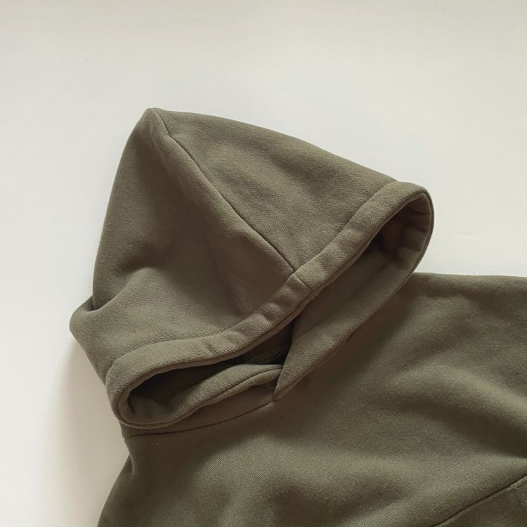 Baby Solid Color Long Sleeves Fleece Thermal Hoodies In Autumn Outfit